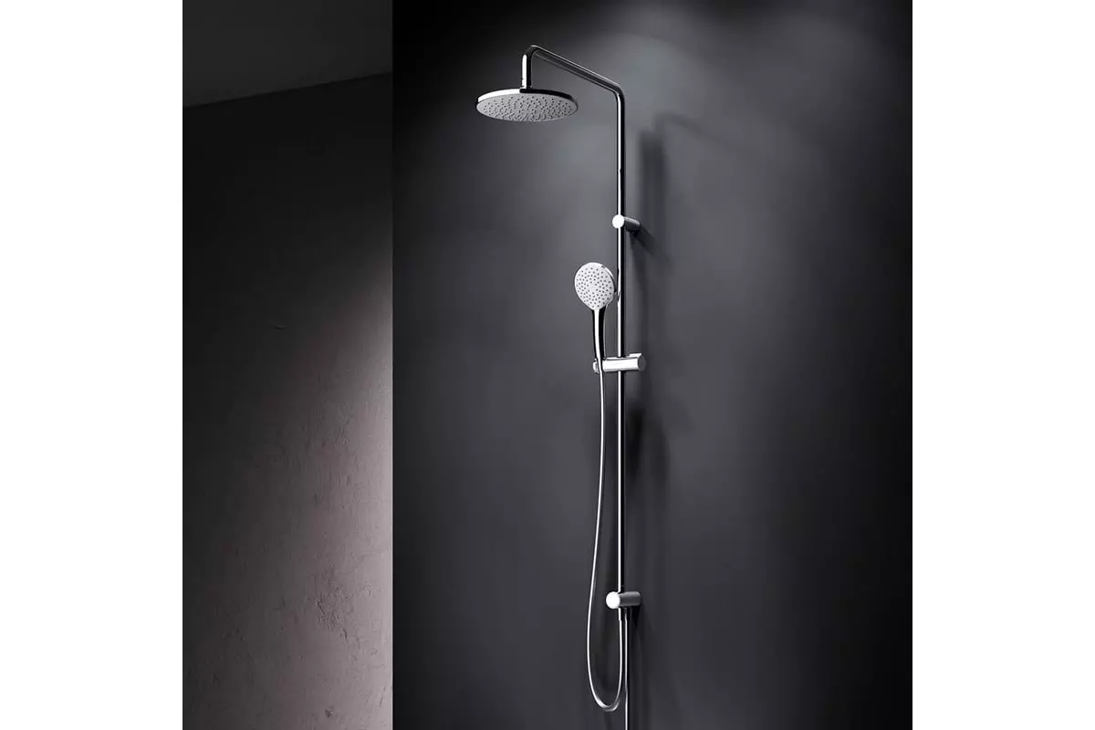 Душевая стойка AM.PM Gem набор: верхний душ d 220 мм, ручной душ, 1 ф-ция d 110 мм F0790000