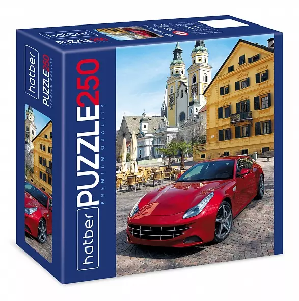 Пазл 250 элементов 280х400 мм Hatber Super Cars Premium 70473