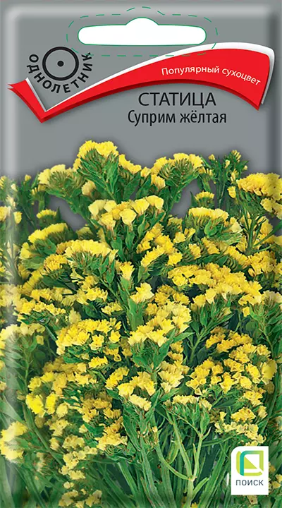 Семена цветов Статица Суприм желтая 0.15гр(Поиск) цв