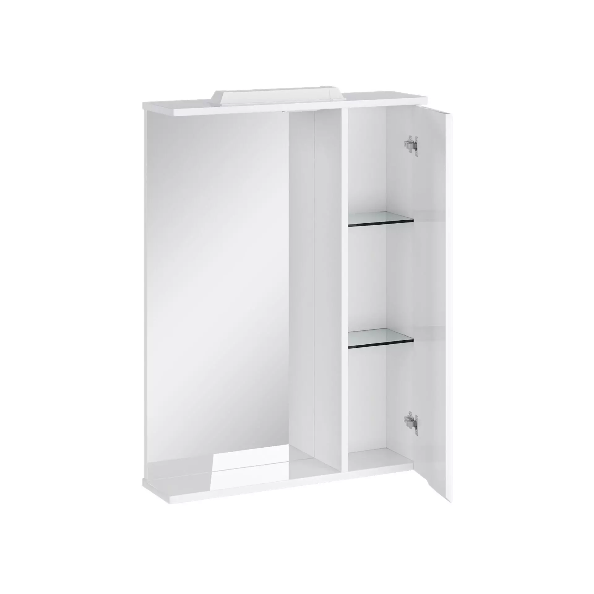 Зеркальный шкаф SanStar Bianco 60 П, 1/дв, белый, 151.1-2.5.1.