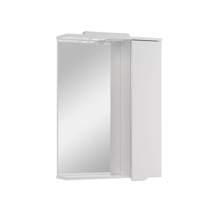 Зеркальный шкаф SanStar Bianco 60 П, 1/дв, белый, 151.1-2.5.1.