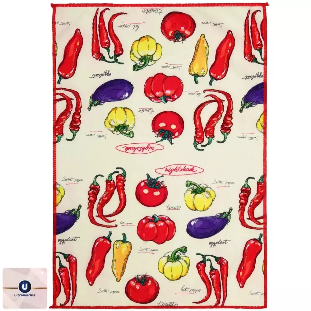 Полотенце кухонное 40*57 см микрофибра овощи