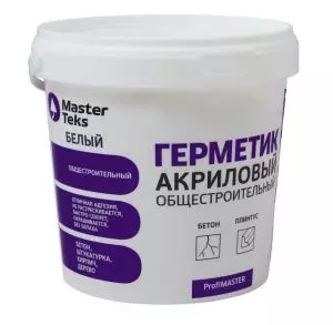 Герметик акриловый MasterTeks ProfiMaster общестроительный 0,9 л белый