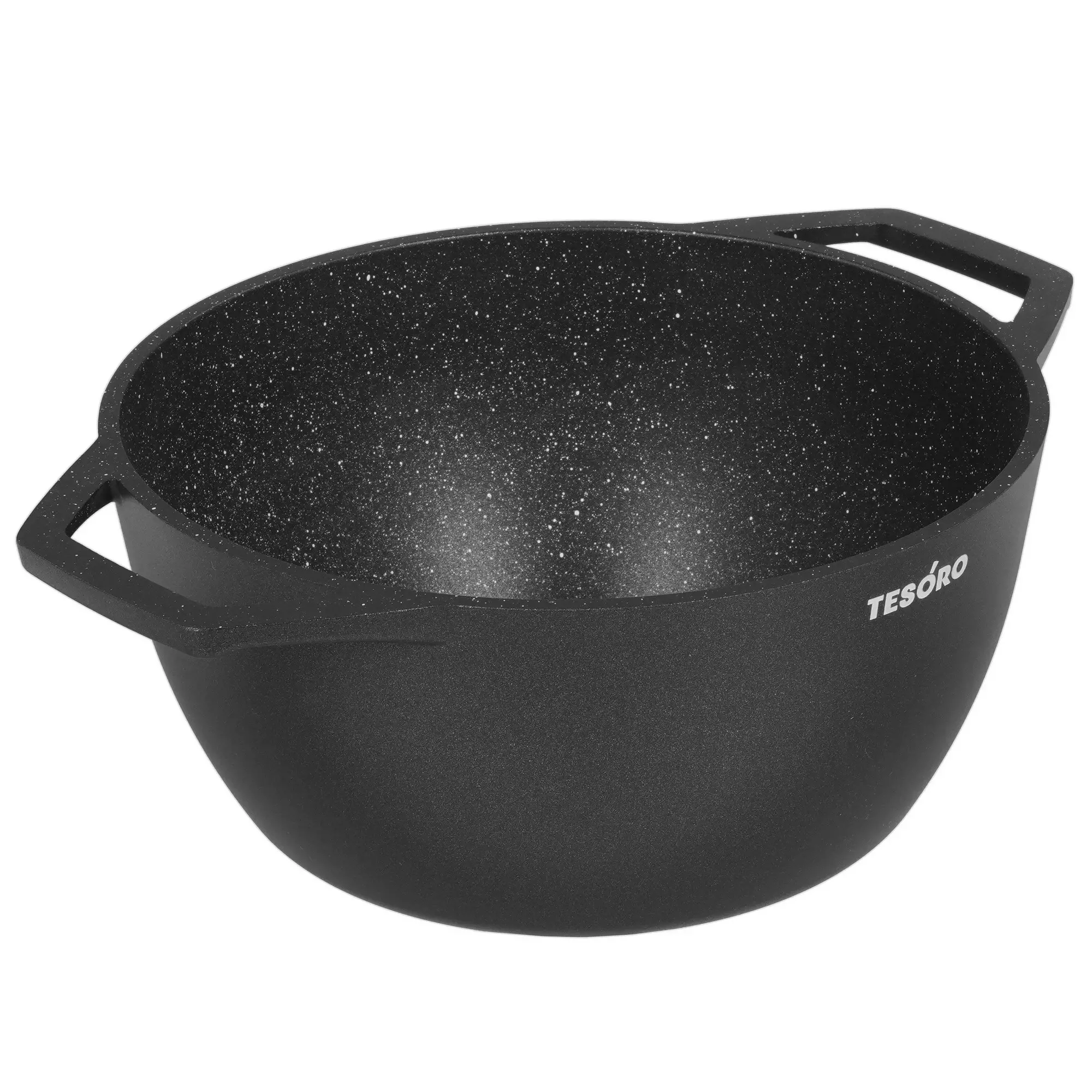 Кастрюля 4 л (d-24 см), литой алюминий, &quot;Tesoro Florence&quot; Induction total dark а/п TF6640tdi
