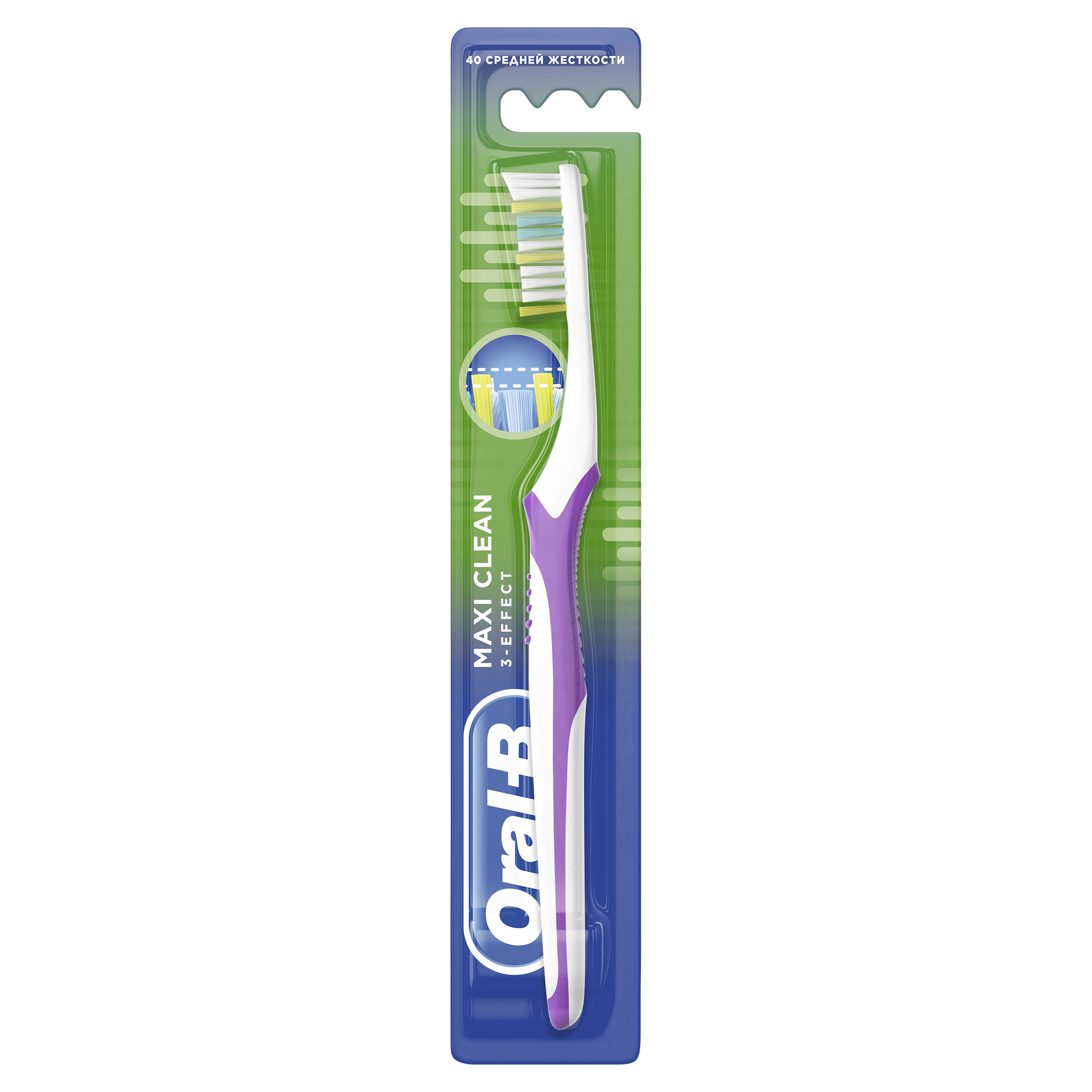 Зубная щетка Oral-B 3_Effect Maxi Clean 40 средняя 1шт