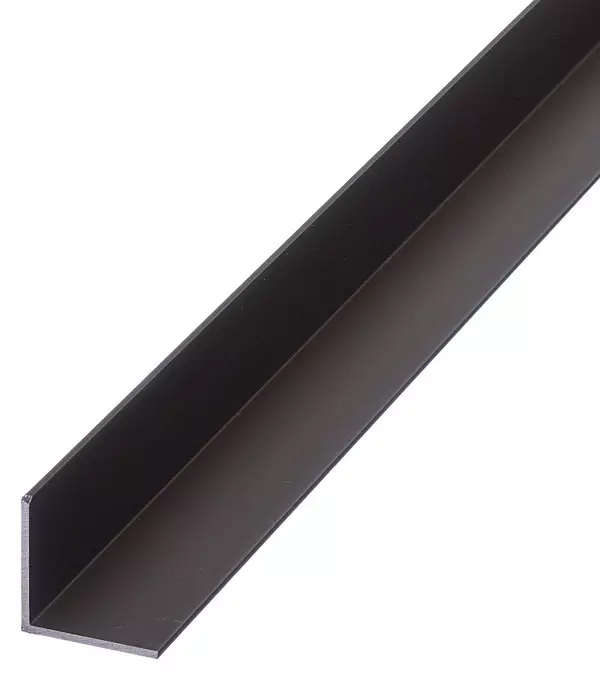 Алюминиевый уголок 20х20х1 (1,0м) черный муар
