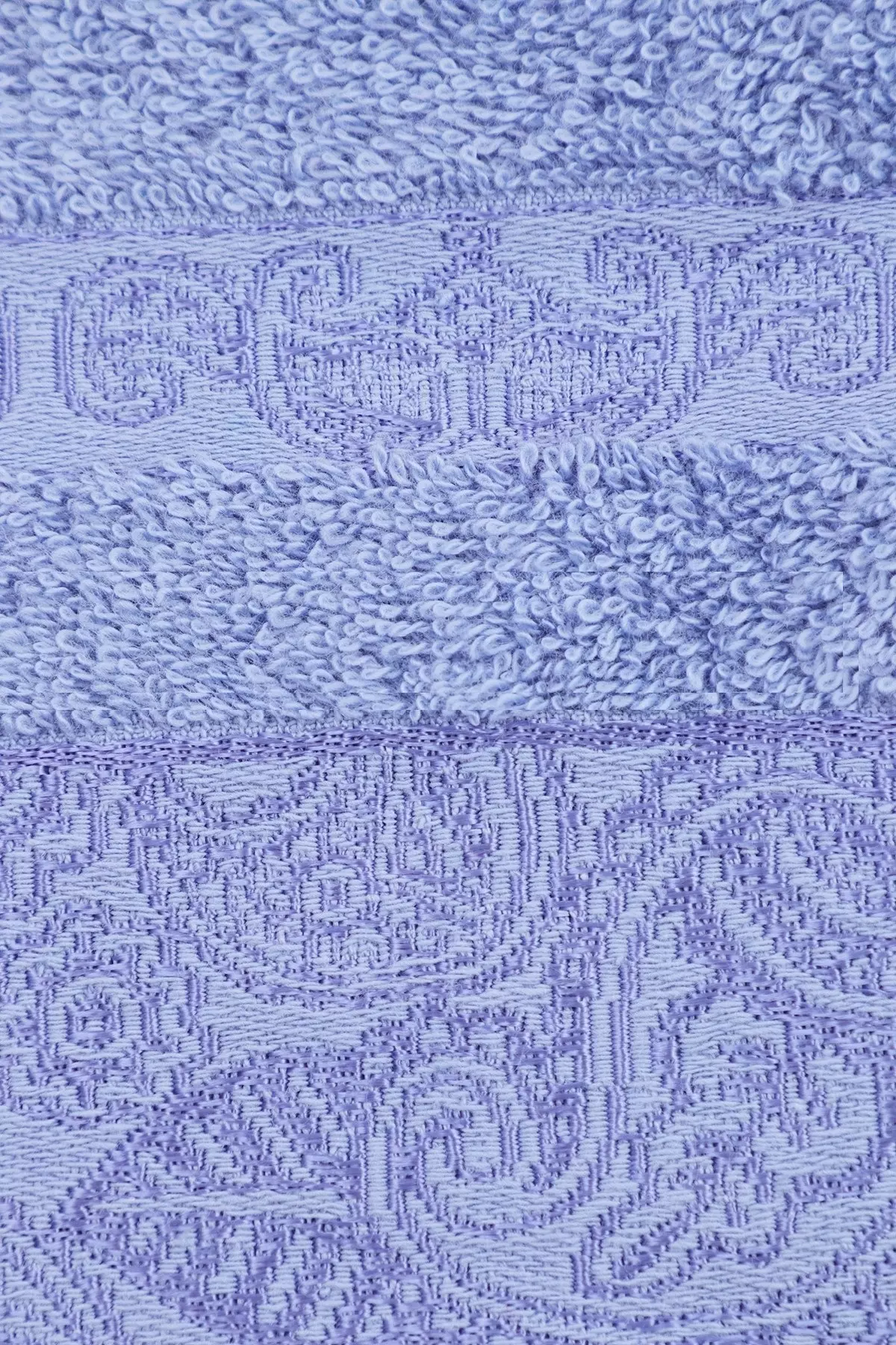 Полотенце махровое LuxoR Пейсли 50х90 03-120 серо-голубой -барвинок