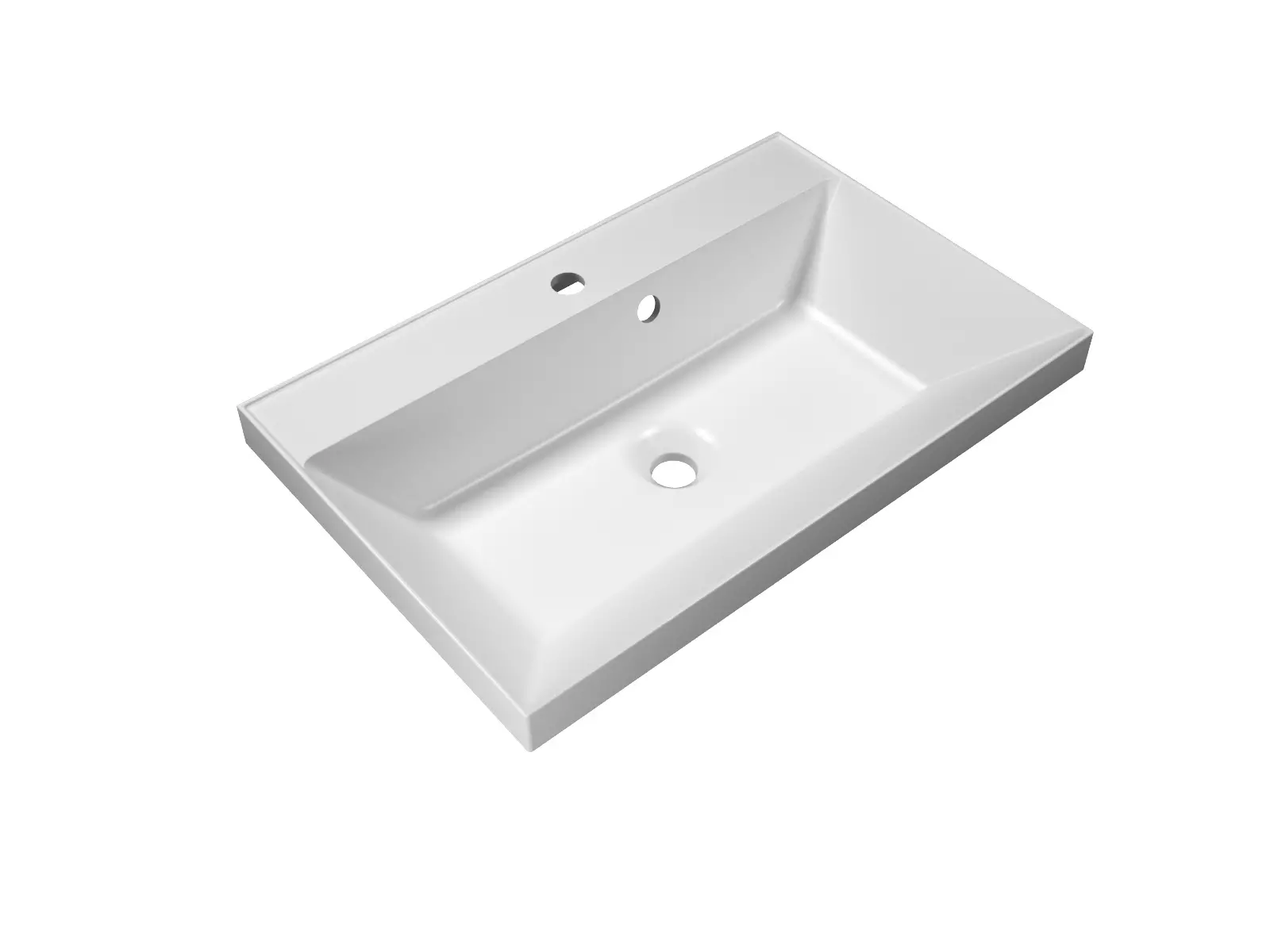 Раковина из литьевого мрамора BelBagno BB700/450-LV-MR-AST (продается только с тумбой)