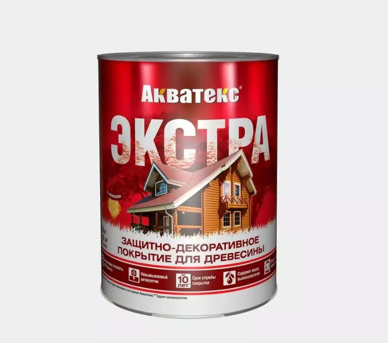 Антисептик декоративный для дерева Акватекс Экстра тик 0,8 л