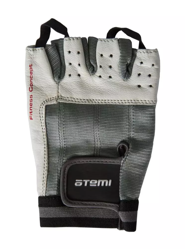 Перчатки для фитнеса Atemi размер L черно-белые AFG02L
