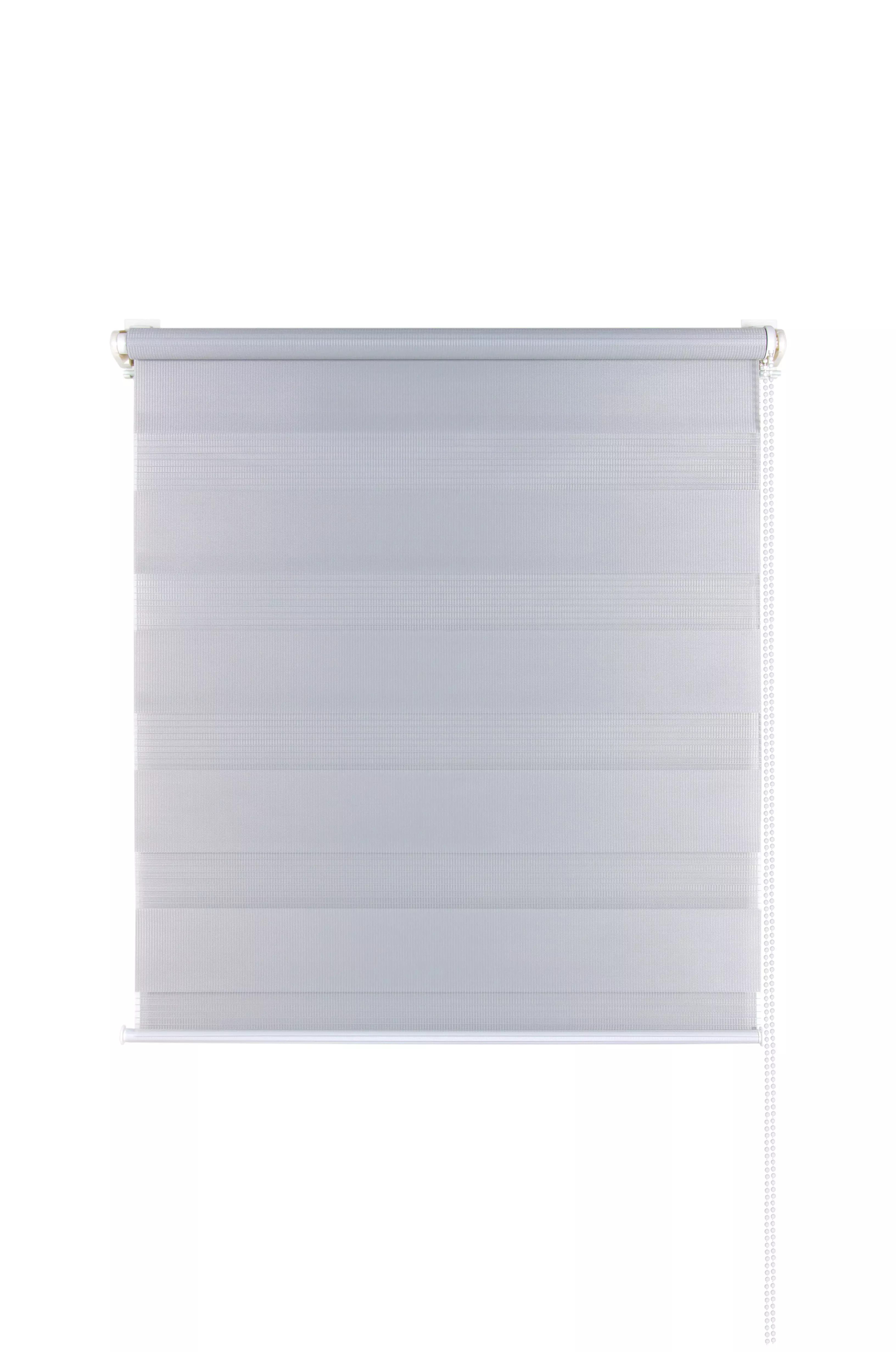 Рулонная штора день-ночь 140 (136)*160 см стальной Магеллан