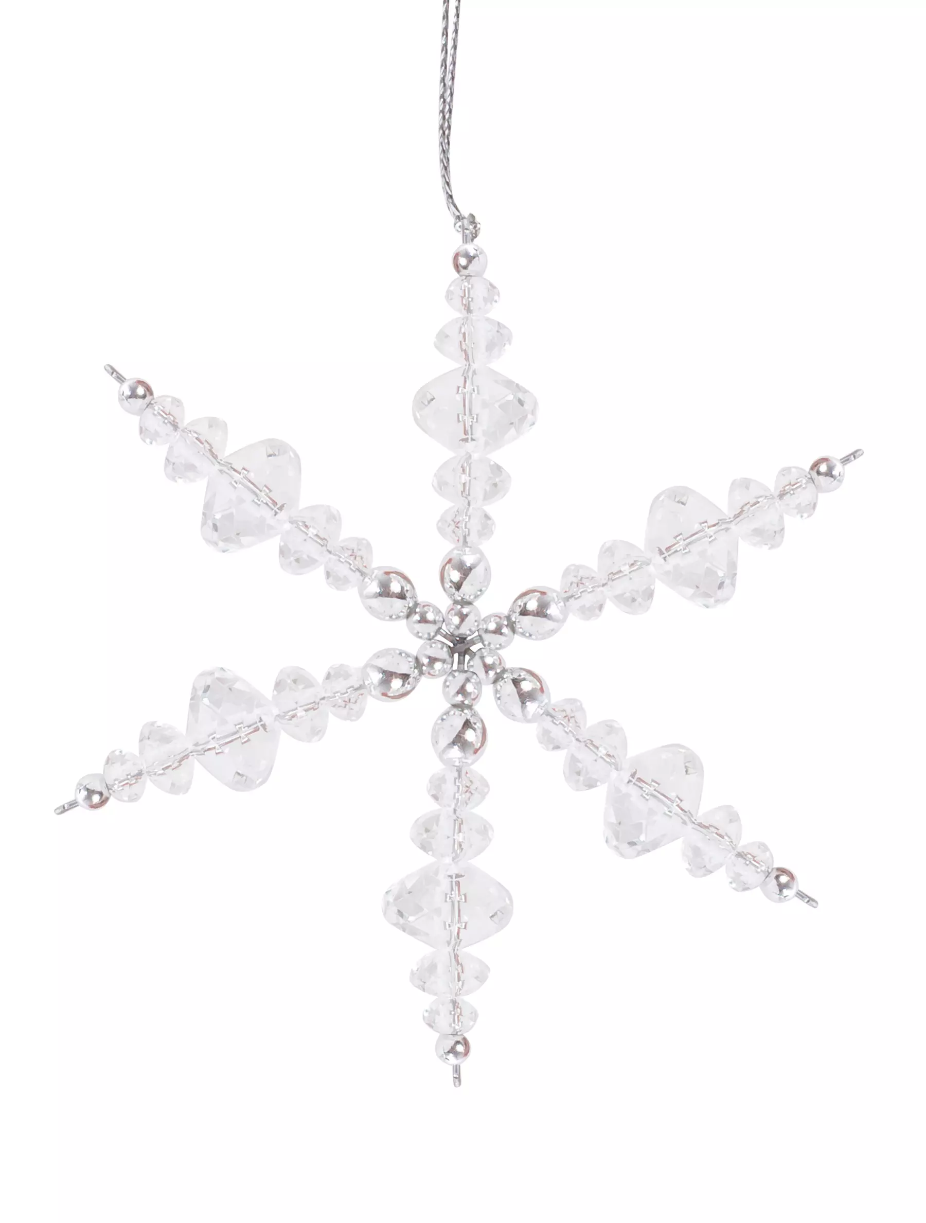 Новогоднее подвесное украшение (акрил, полипропилен, ч/металл) / 8,5x7,5x1см 94420