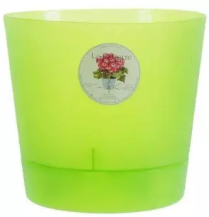 Цветочный горшок с поддоном Le Parterre ORCHID D=11.5 0.7Л 202-12 Светло зеленый