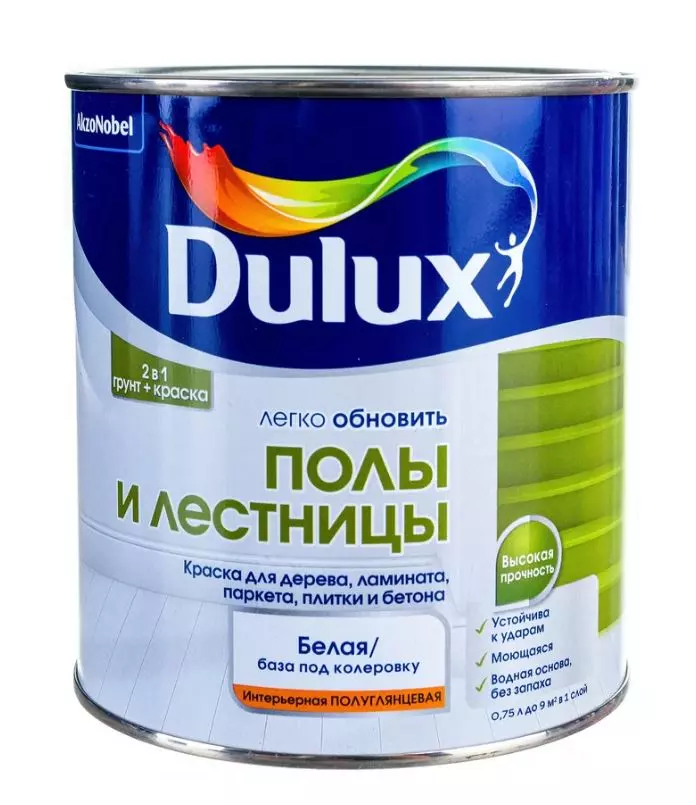 Краска для пола и лестниц Dulux п/глянц BW 0,75л