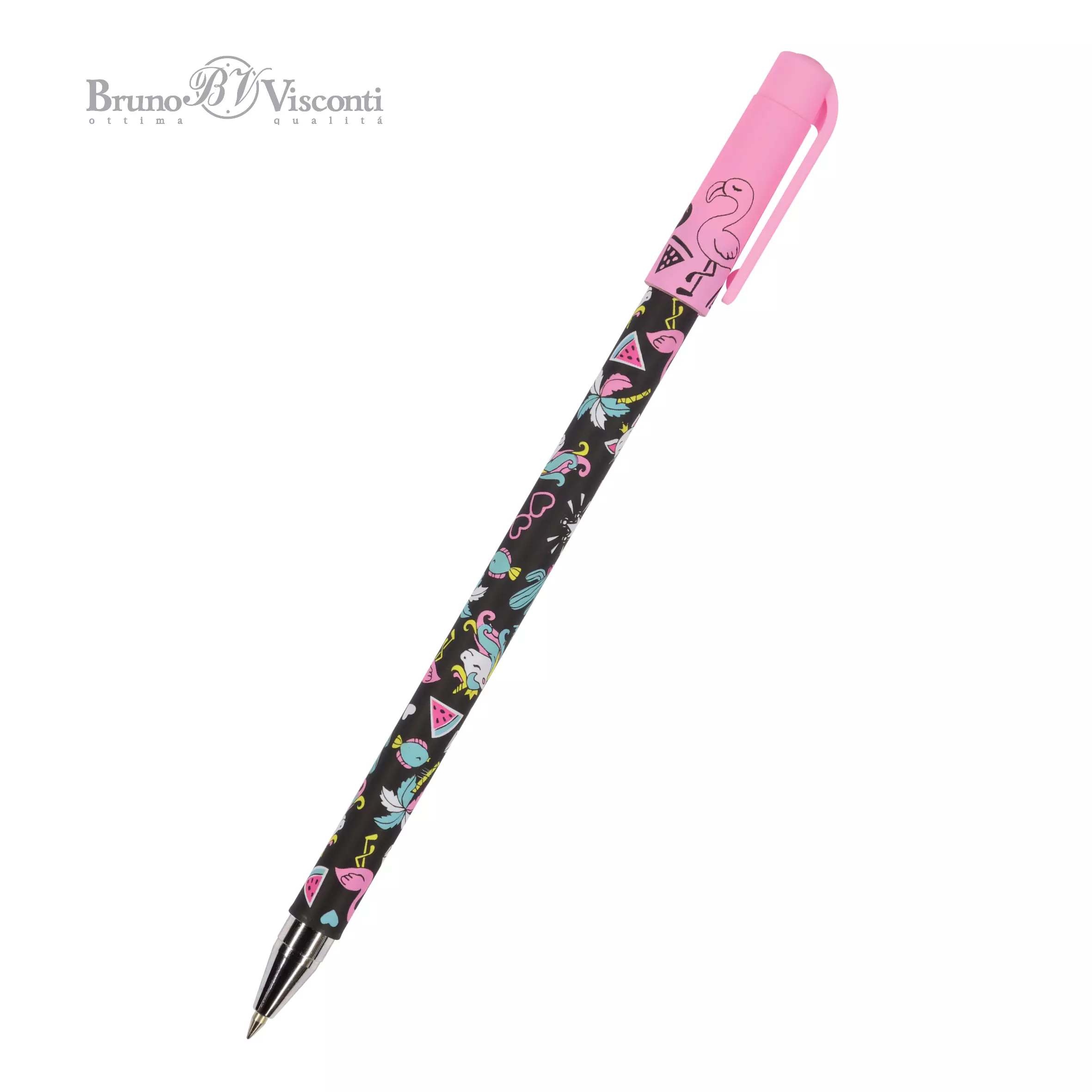 Шариковая ручка BrunoVisconti HappyWrite Единорожки микс, 0.5 мм, синяя