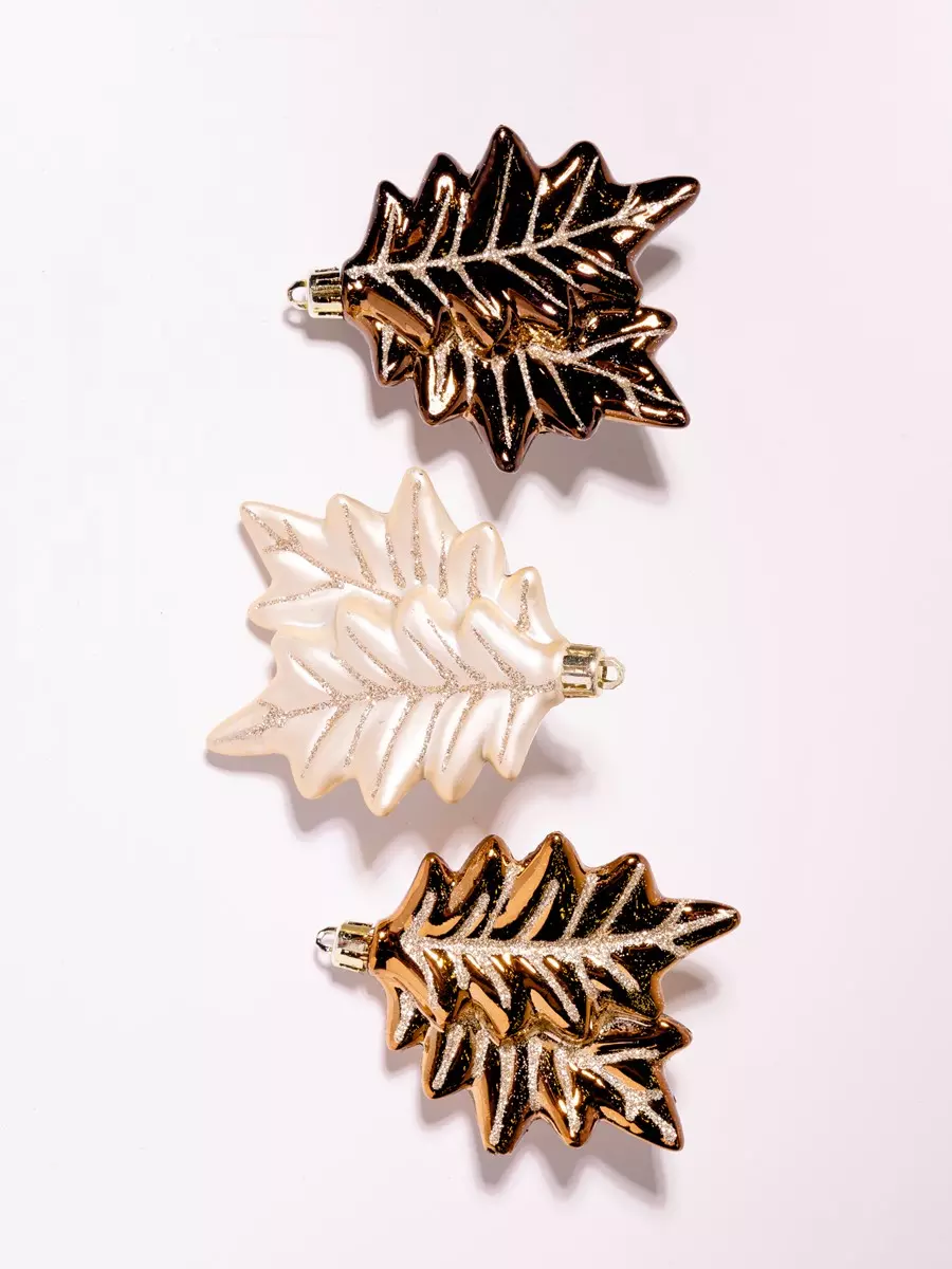 Елочные украшения пластик (3 шт) Волшебство на ветках VNVE-B49