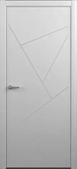 Дверь Геометрия-2 эмаль серый (защелка маг.) 700*2000