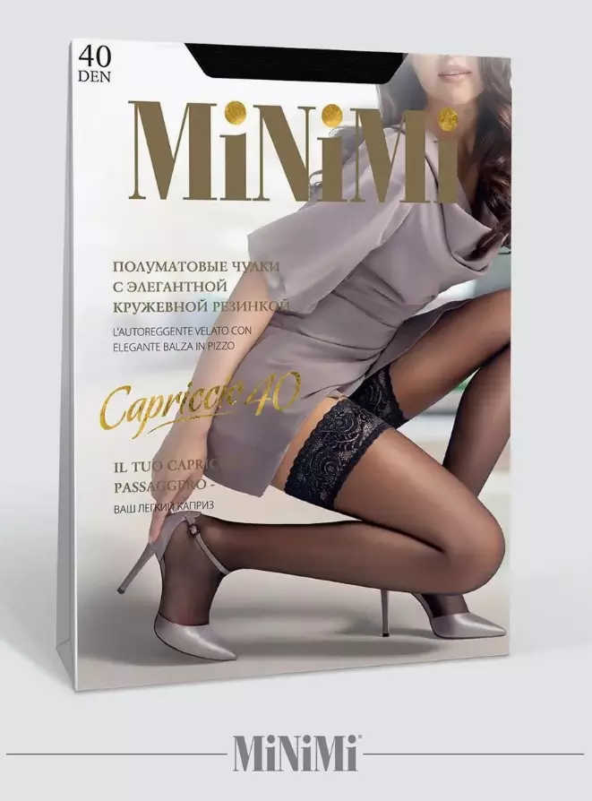 Чулки MiniMi CAPRICCIO 40 den Nero 2(S/M)