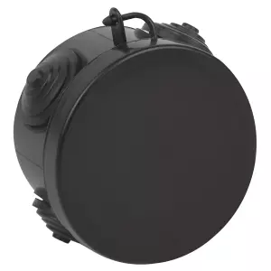 Распределительная коробка накладная D65x40мм 4 ввода IP54 черный