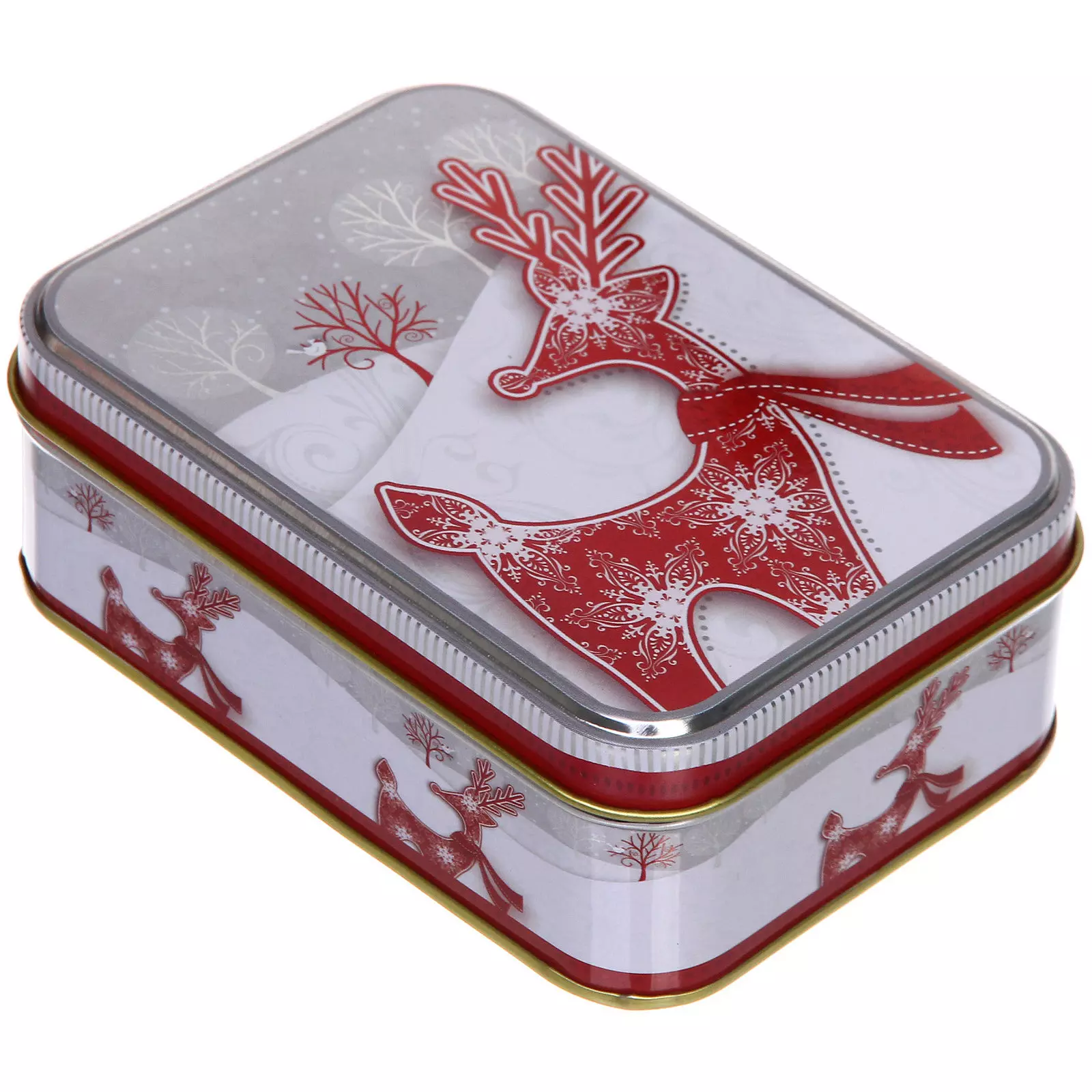 Банка жестяная Сказочный Олень 350 мл 12х8,5х4,3см 894-436