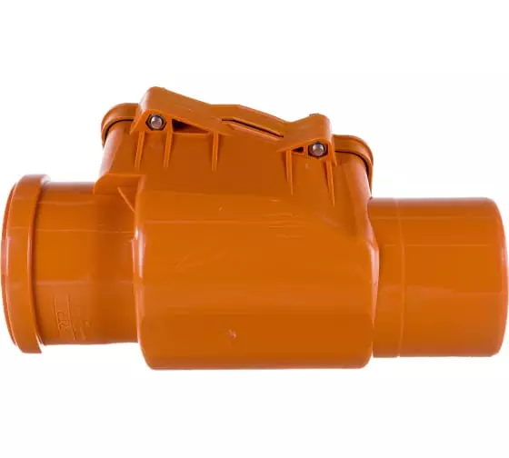 Клапан обратный для наружной канализации d110 рыжий RTP