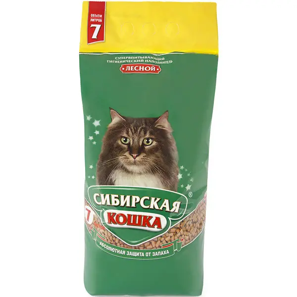 Наполнитель Сибирская кошка 7л Лесной