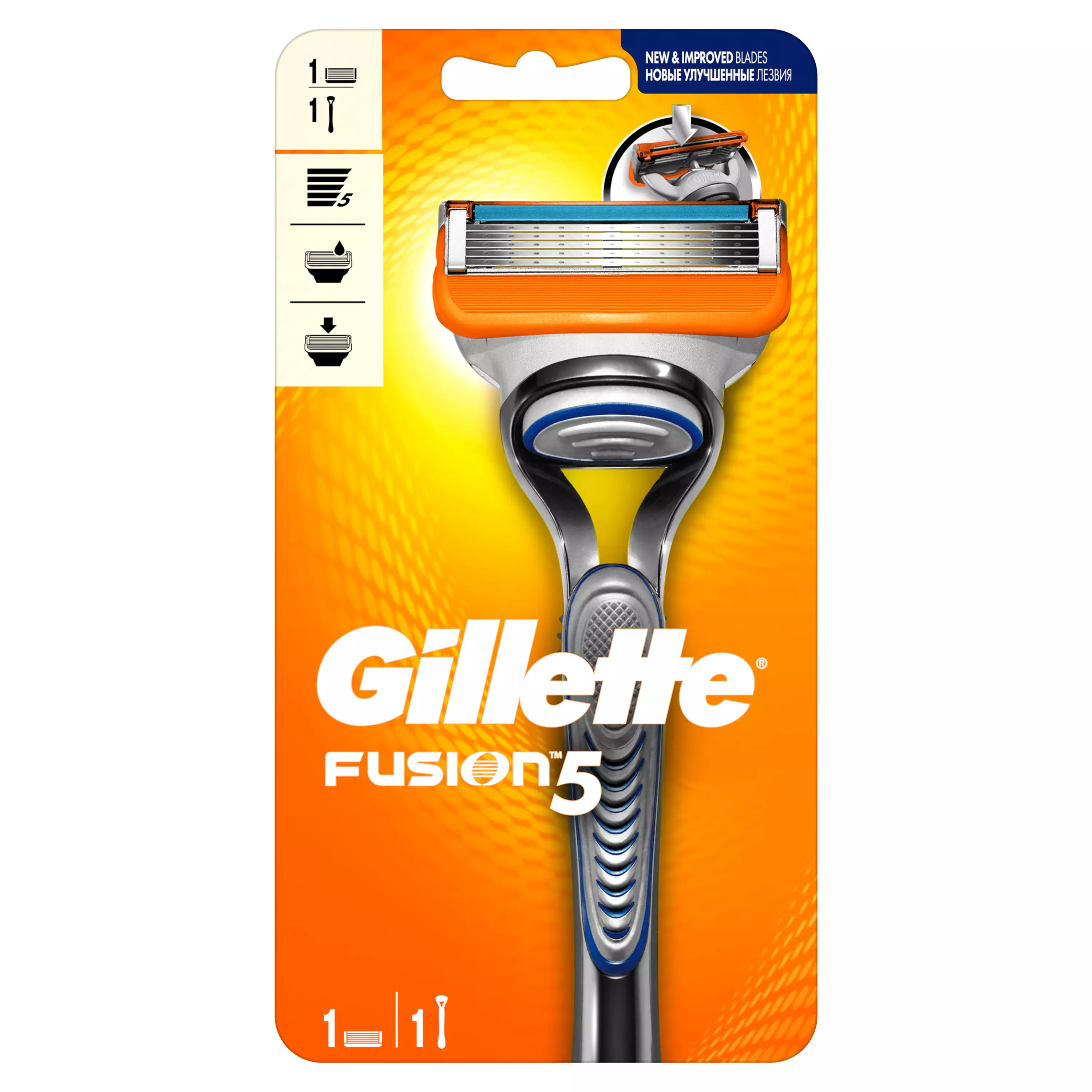 Станок для бритья Gillette Fusion, со сменной кассетой