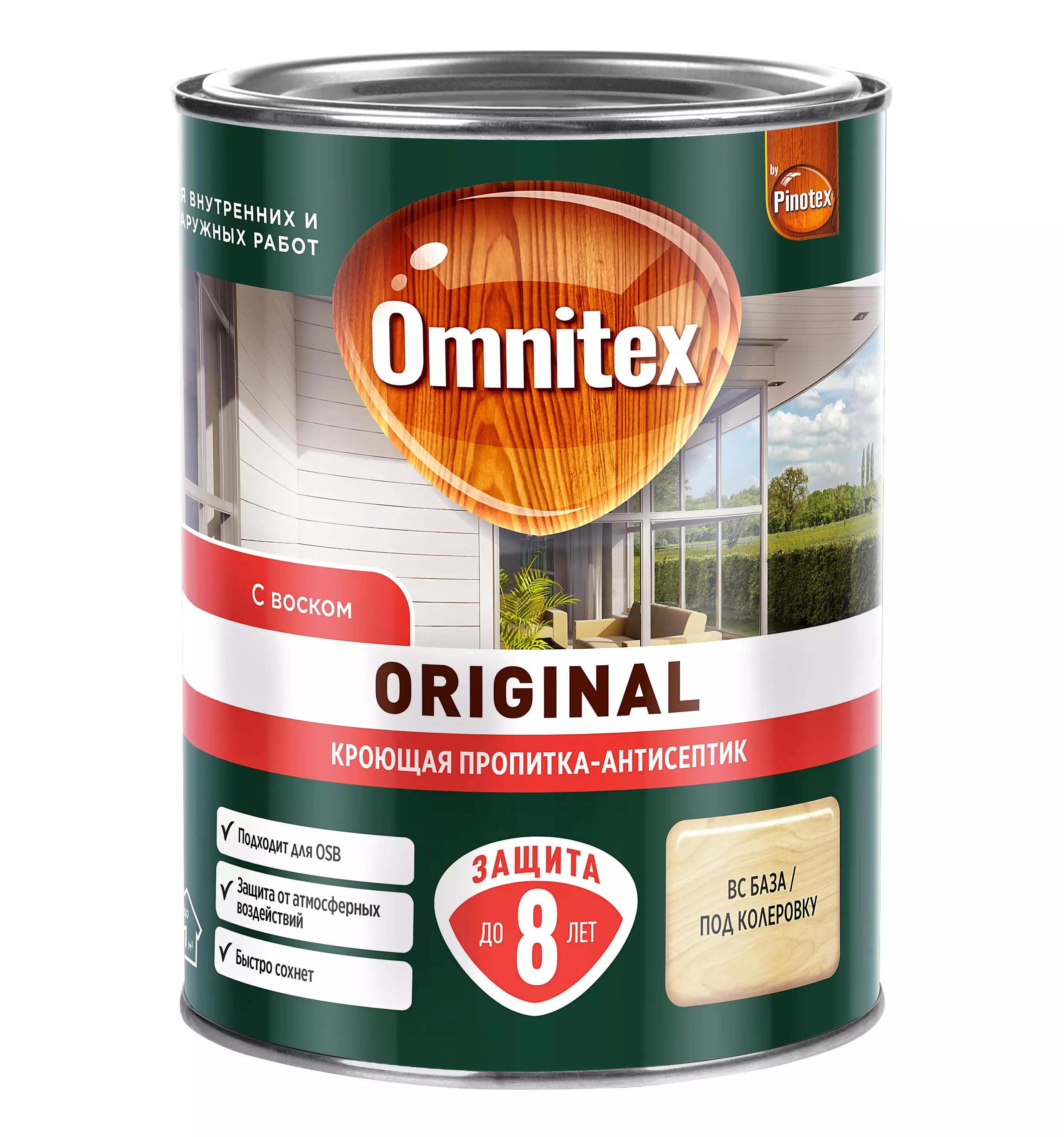 Пропитка кроющая Omnitex (Pinotex) Original BС 0,84 л