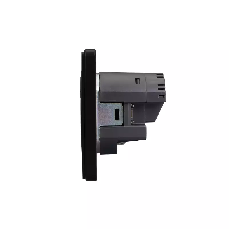 Розетка встраиваемая с заземлением+Type-C+USB оникс Kranz Miele Round KR-78-0704-3