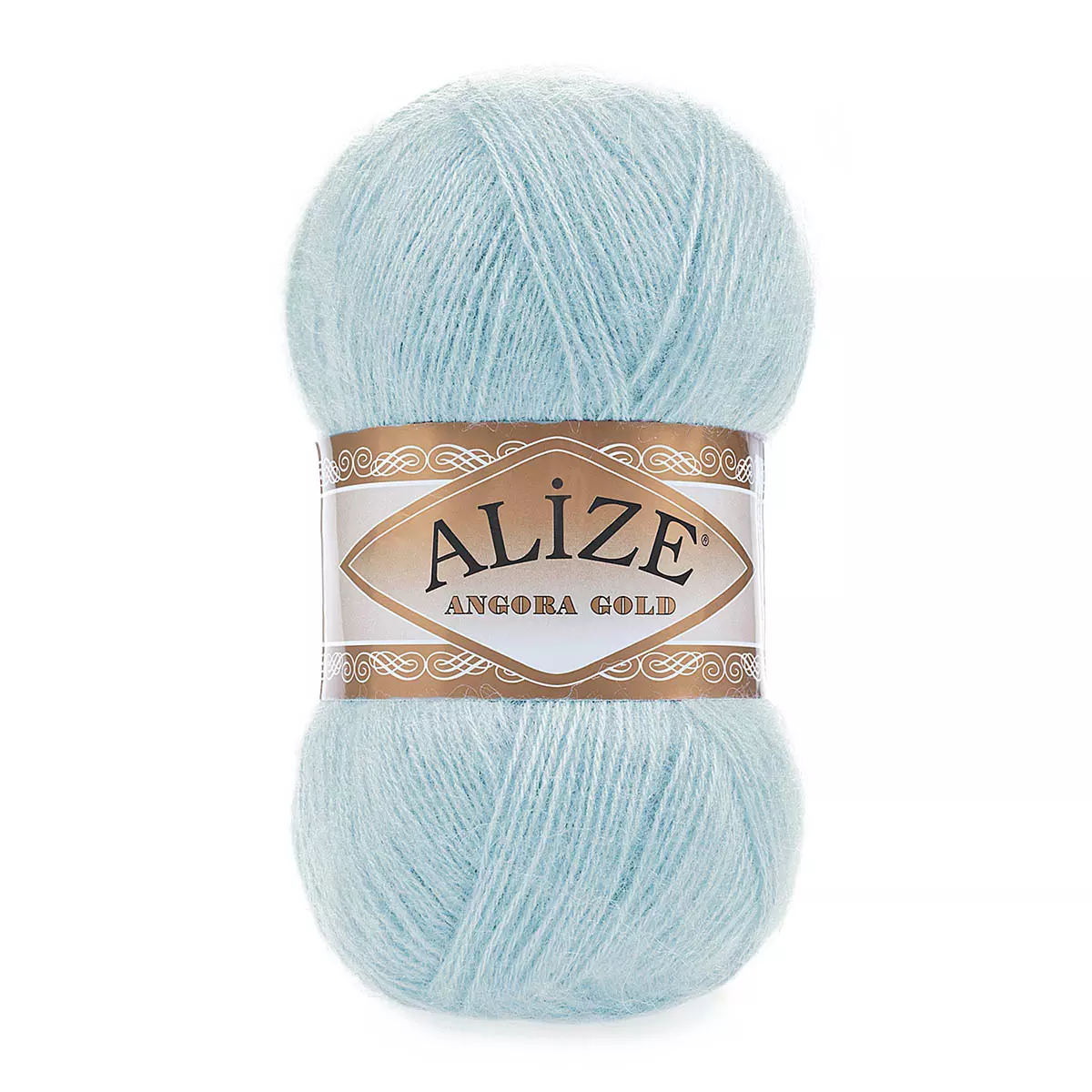 Пряжа Alize Angora Gold 100гр 550м мята 80%акрил 20%шерсть