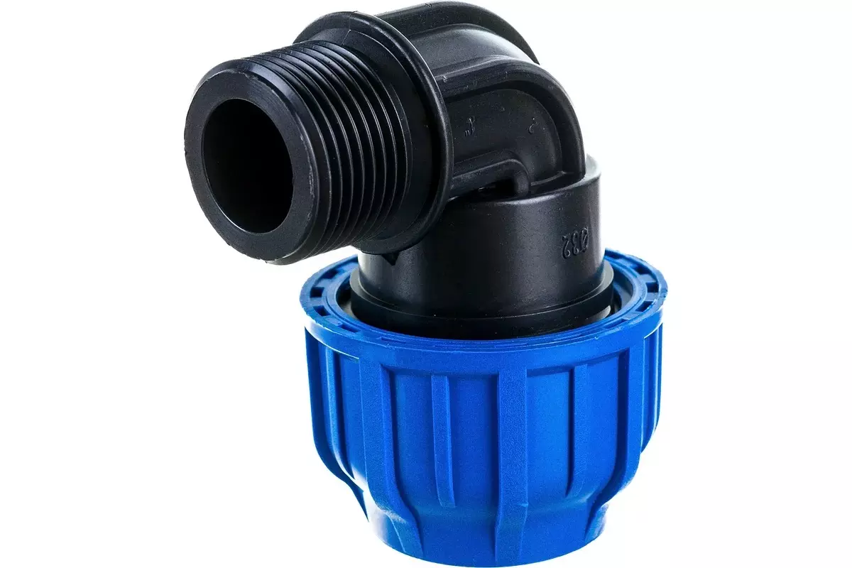 Отвод ПНД с резьбой 32x1&quot; НР, компрессионный, PN16, RTP 11558