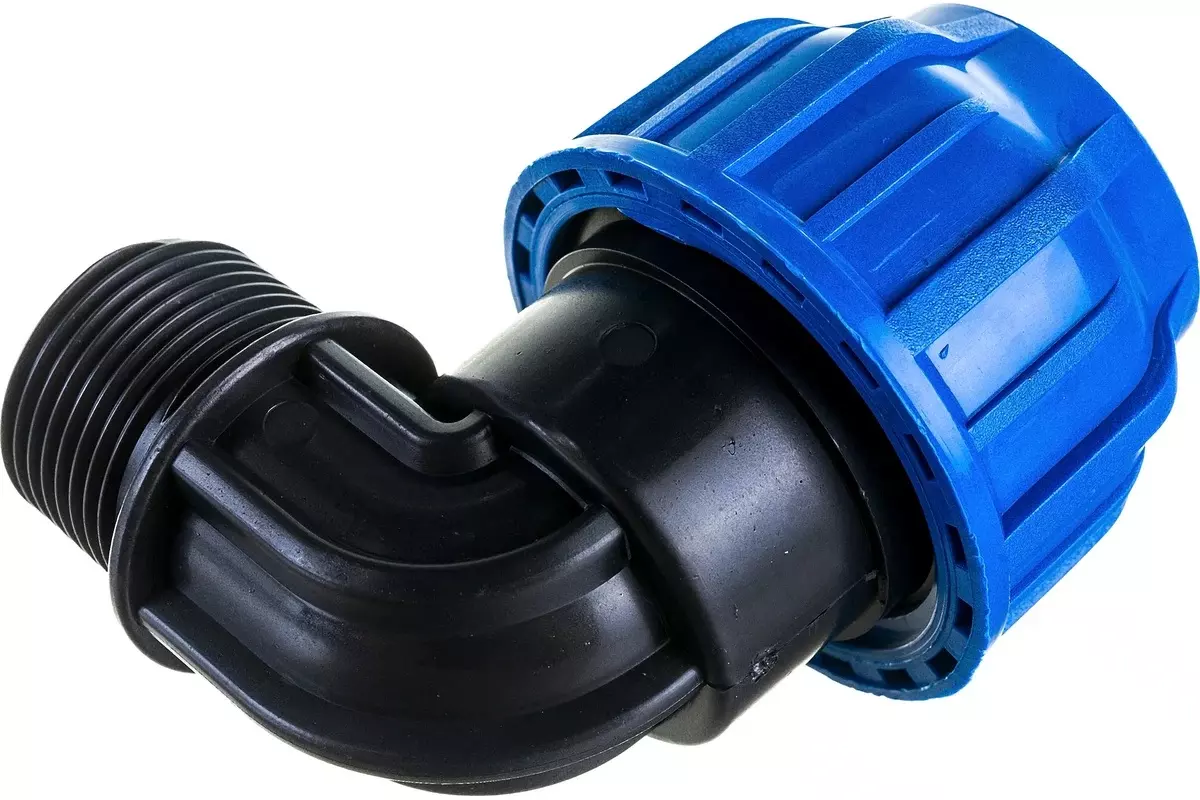 Отвод ПНД с резьбой 32x1&quot; НР, компрессионный, PN16, RTP 11558