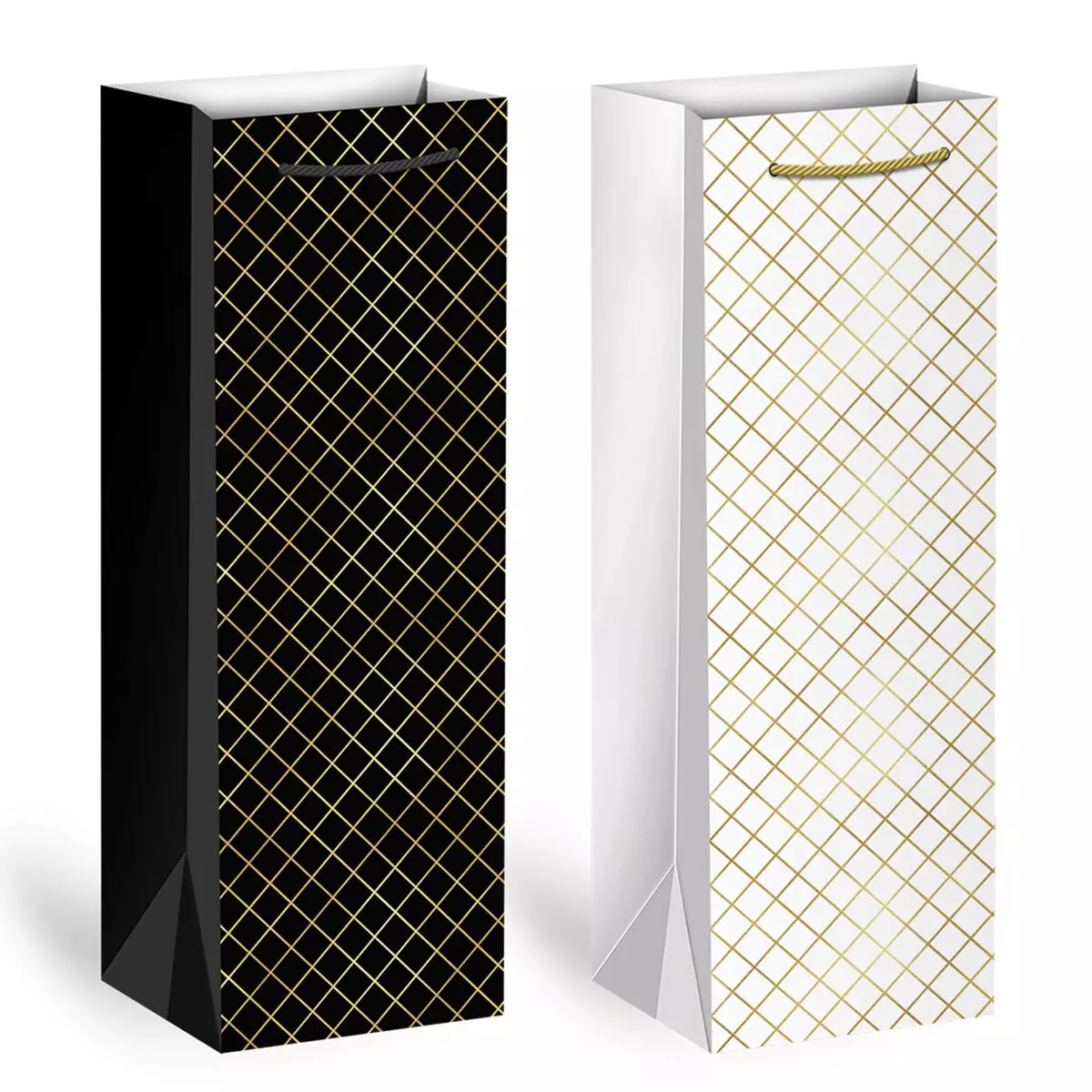 Подарочный пакет для бутылки 13х36х8 см Кожа 700802