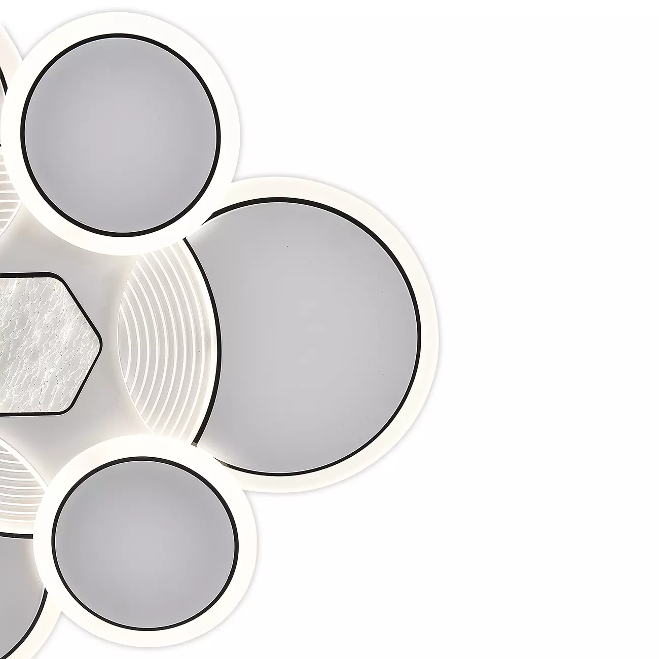 Люстра светодиодная 80Вт 3000-6500К пульт белый Escada 10277/6