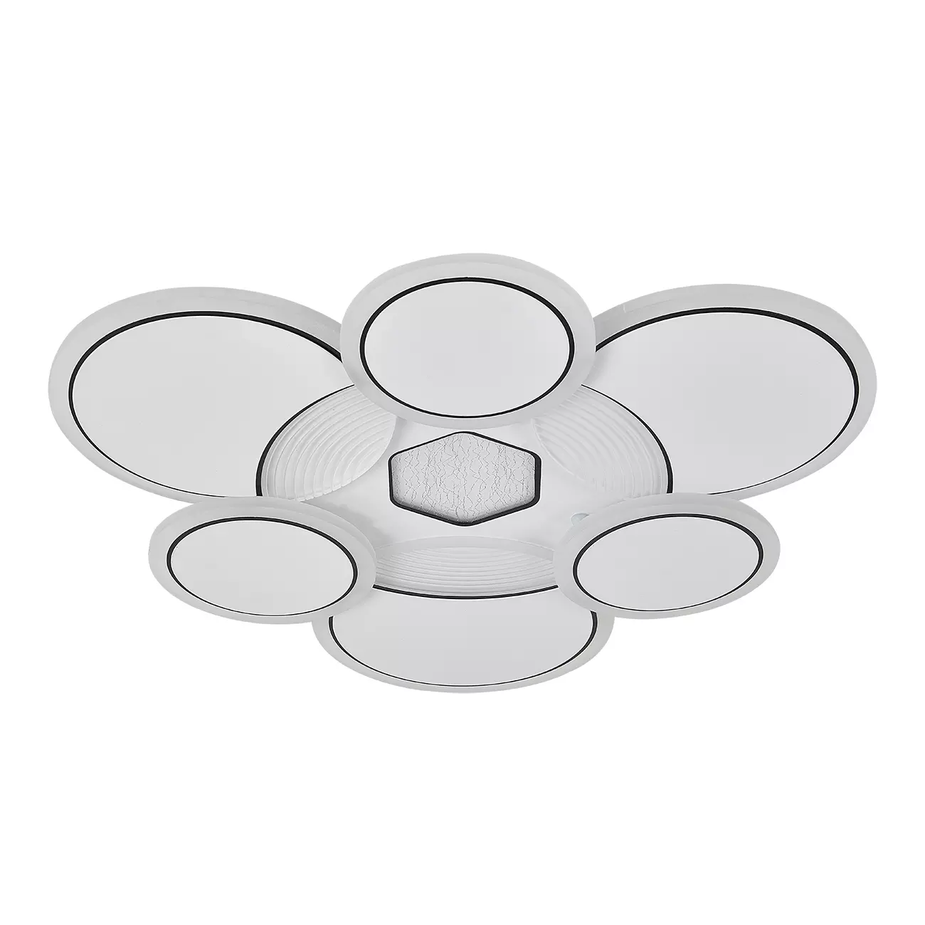 Люстра светодиодная 80Вт 3000-6500К пульт белый Escada 10277/6