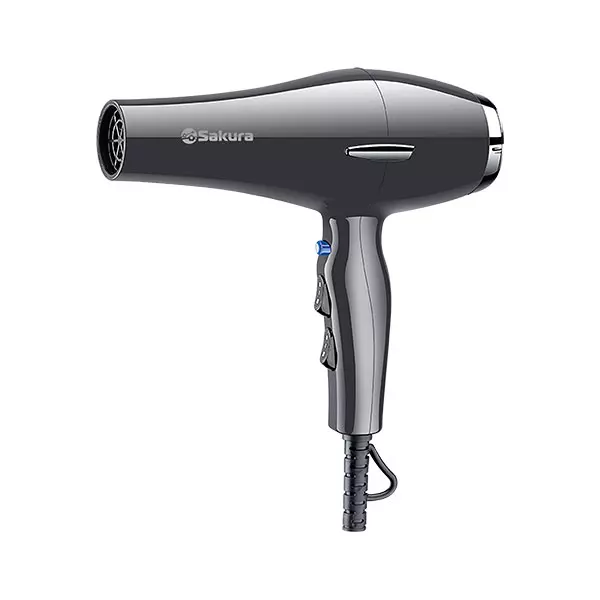 Фен для волос Sakura 2200Вт 2 скорости 4 режима шнур 2,2м SA-4038BK