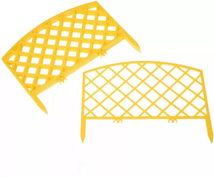 Заборчик Решетка 0,36м*2,3м жёлтый