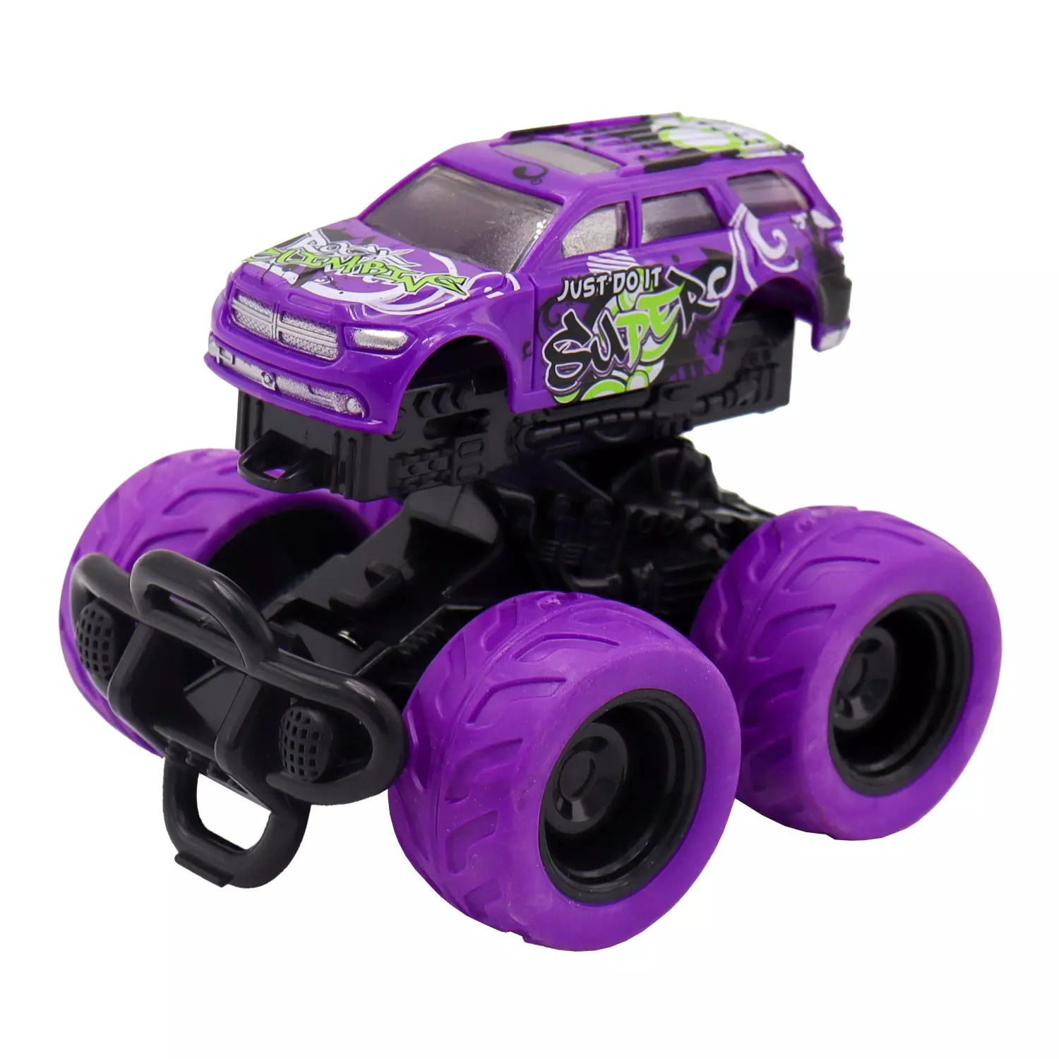 Фрикционная машинка с краш-эффектом 4х4 фиолетовая  Funky Toys FT97972