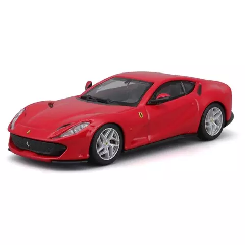 Машинка гоночная die-cast Ferrari - 812 Superfast Bburago 1:43, открывающ. двери красная 18-36908