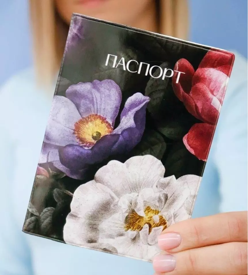 Обложка для паспорта «Flowers»