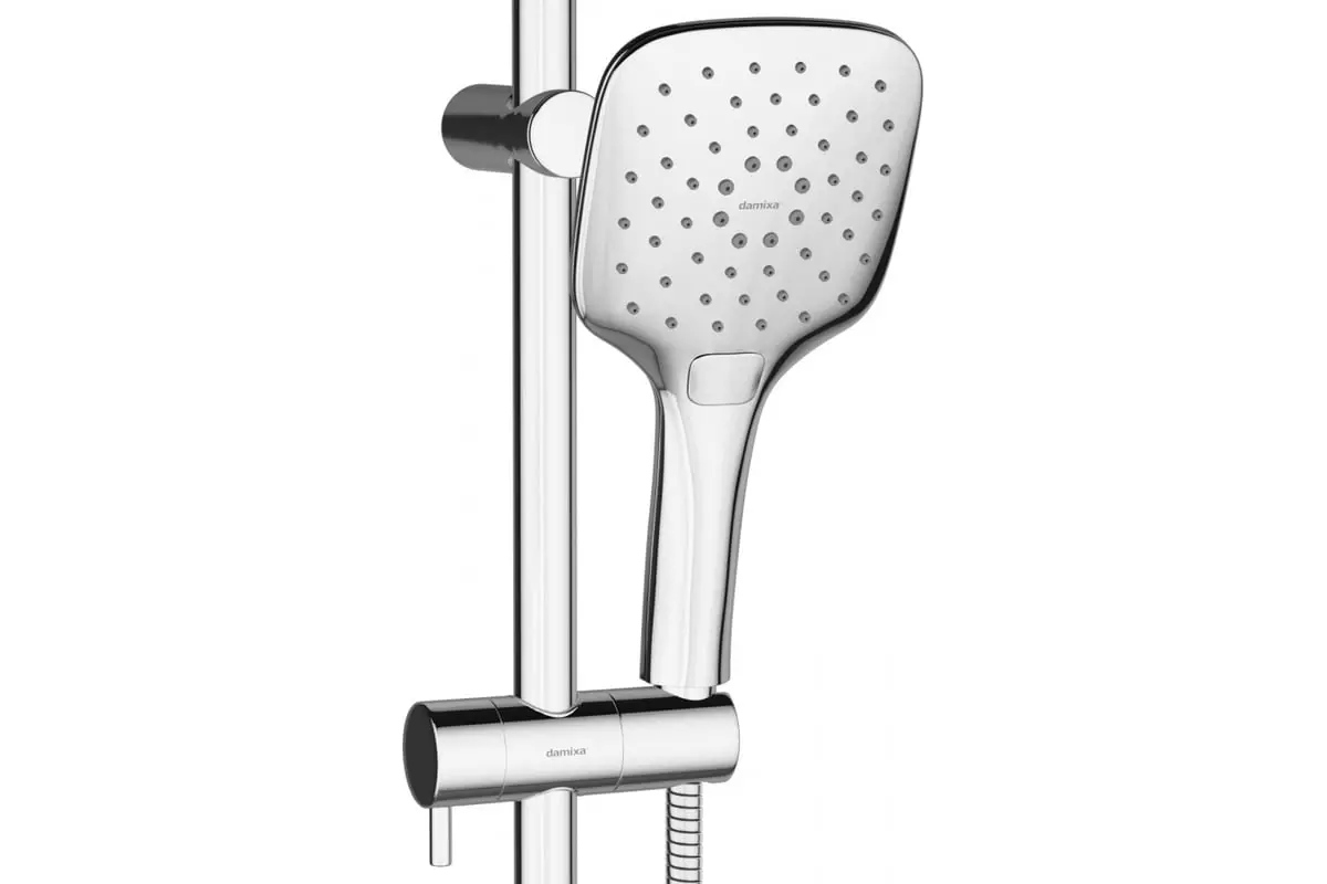 Душевая стойка, 1 лейка ручной душ 120 мм, 3 режима, штанга 700 мм Damixa 918200000