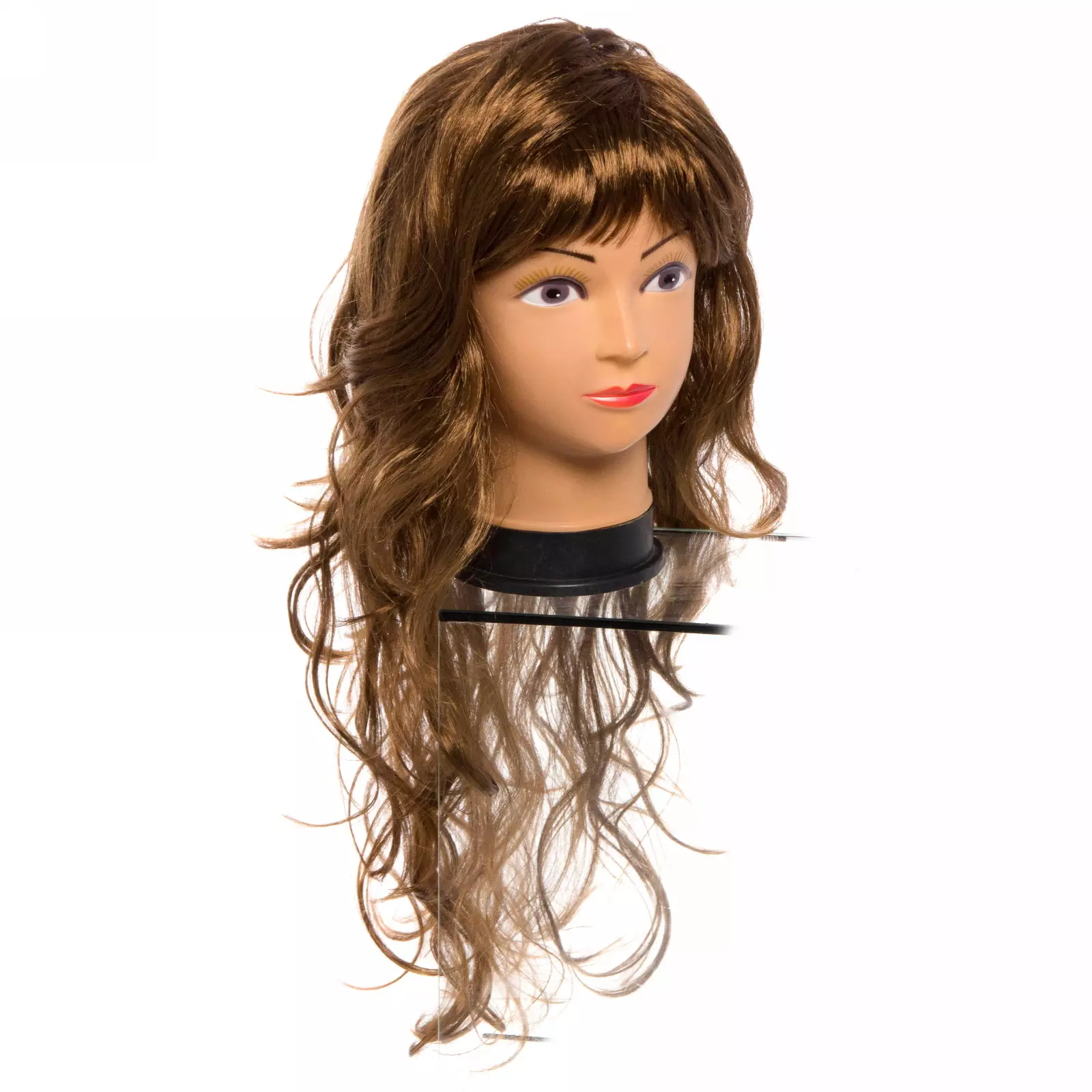 Парик карнавальный Чаровница (локоны 60 см) Каштановый 772-050