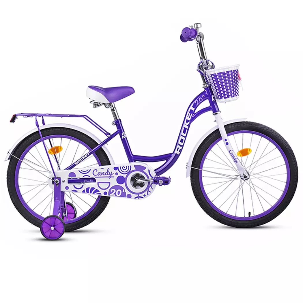 Велосипед 20&quot; детский двухколесный Rocket Candy фиолетовый 20.R-CANDY.VOT.24