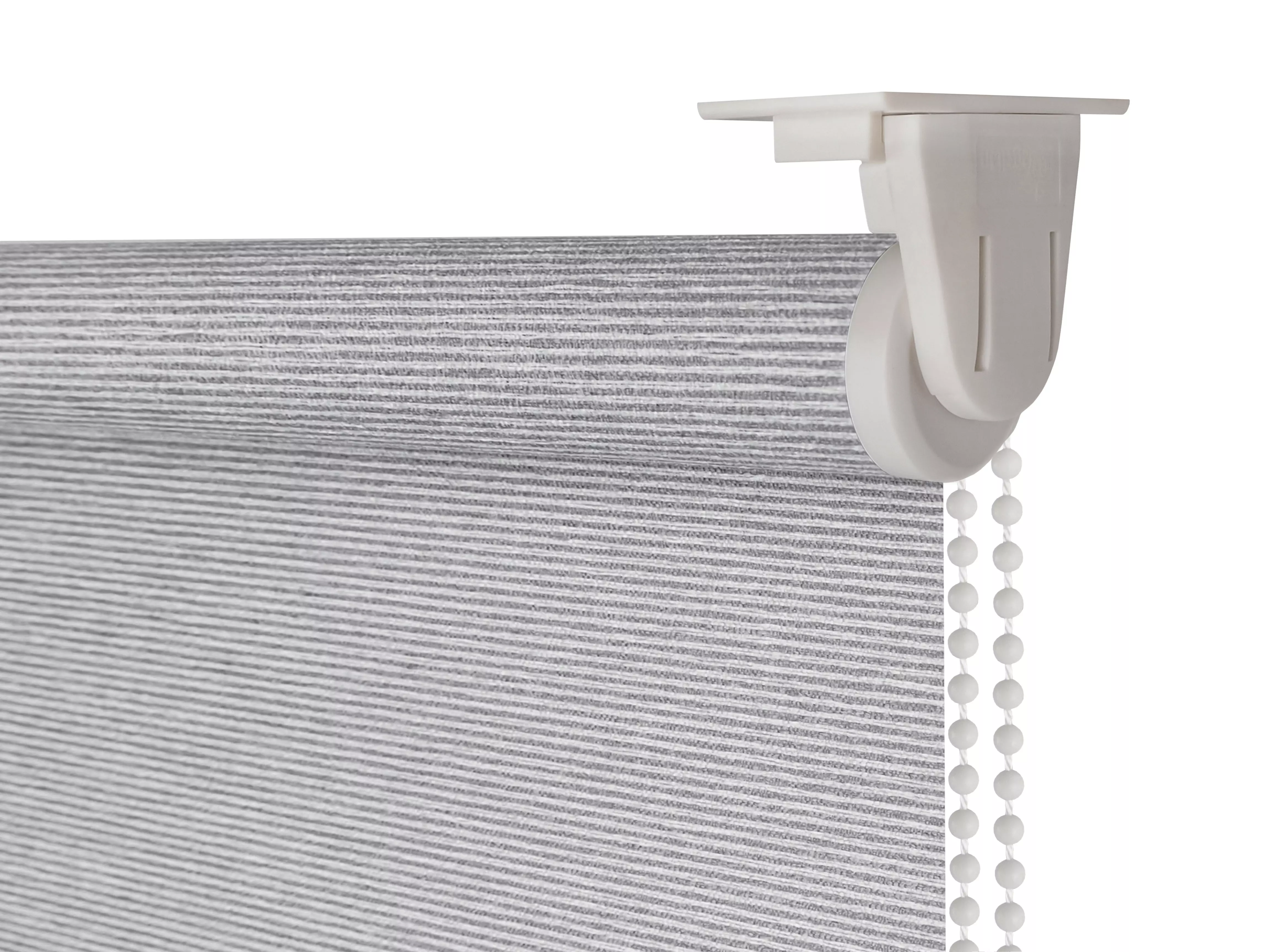 Рулонная штора страйп 180 (176)*180 см серый Магеллан