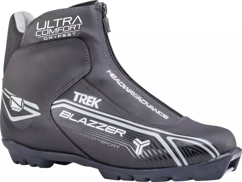 Ботинки лыжные TREK Blazzeразмер Comfoразмер t4 черный (лого серый) N размер U37