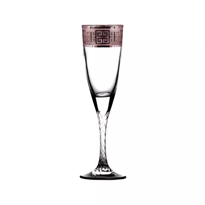 Бокал для шампанского 150 мл 6 шт Люкс цвет Рубин TRV335-307/S