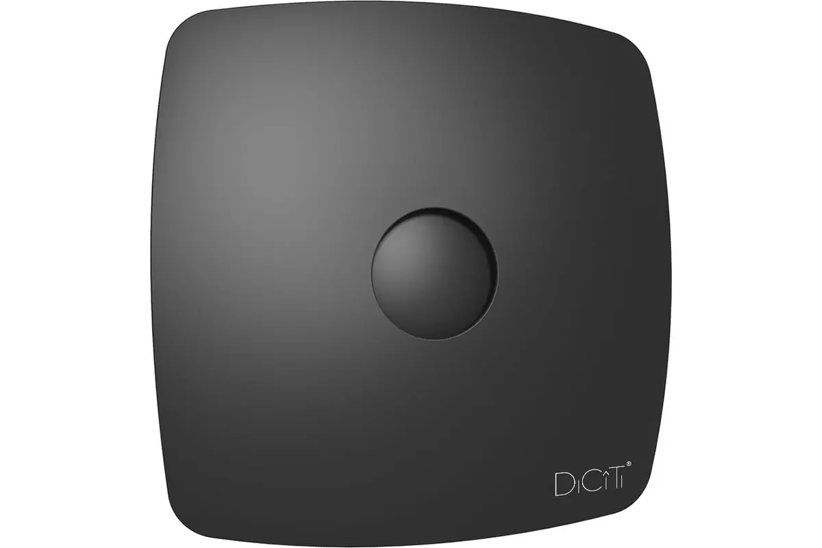 Вентилятор накладной D100 обратный клапан DICITI RIO 4C Matt black