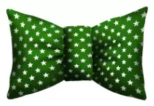 Декоративная подушка 30*50 см рогожка бант зеленый ВН