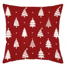 Декоративная подушка 40*40 см рогожка елки ВН