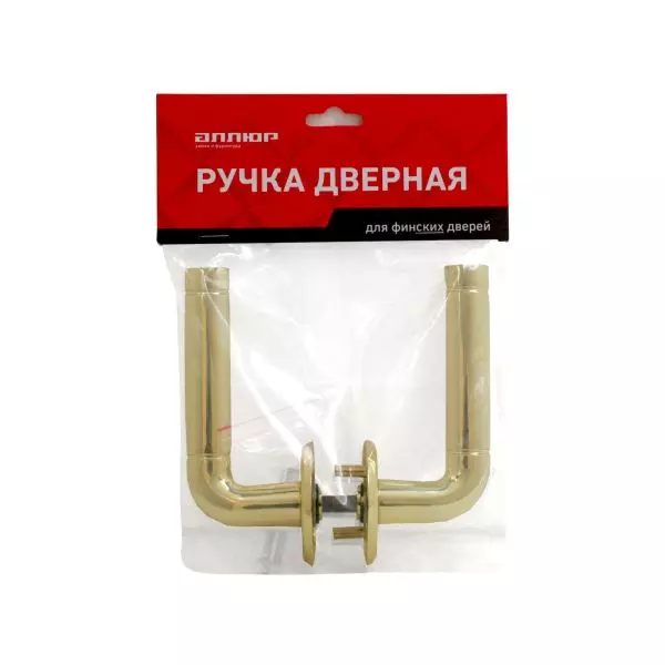 Дверная ручка круг АЛЛЮР 16/028 PB золото для финских дверей